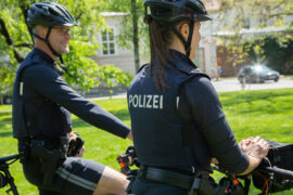 Fahrradpolizei in Graz